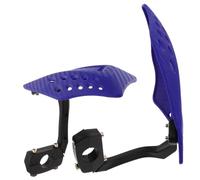 Blue Pp Plastic Motorcycle Hand Guards 1 Pair for Dirt Bikes | Handlebar Protector Set, Brake Lever , Easy Installation and Comprehensive Coverage