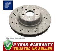Blue Print 1x Brake Disc Fits Mercedes S-Class 1998-2005 + Other Models
