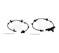 Blue Print 2 x L+R ABS Wheel Speed Sensor fits Honda Civic VIII 2005-2012