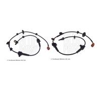 Blue Print 2 x L+R ABS Wheel Speed Sensor fits Honda Jazz II 2002-2008 1.3 1.4