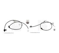 Blue Print 2 x L+R ABS Wheel Speed Sensor fits Mazda 6 2007-2013 1.8 2.0 2.2 2.5