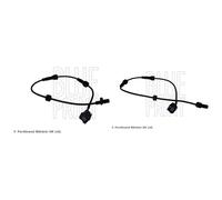 Blue Print 2 x L+R ABS Wheel Speed Sensor fits Nissan Juke 2010-2019 1.2 1.5 1.6