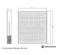 Blue Print ADBP250059 Cabin Filter MG5 20-24