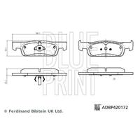 Disc Brake Brake Pad Set Front Fits Dacia Logan 2 MCV 2 BLUE PRINT ADBP420172