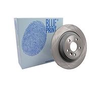 Blue Print Carbon Pair of Solid Painted Brake Disc Rotor ADF124306 fits REAR
