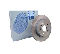 2x Brake Discs Pair Solid fits OPEL ASTRA H, J Rear 2009 on 268mm Set Blue Print