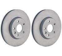 Blue Print Pair of Internally Vented Painted Brake Disc Rotor ADG043168 FRONT