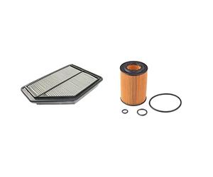 Blue Print ADH22256 Air Filter, pack of one & ADH22117 Oil Filter with seal rings, pack of one