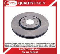 2x Brake Discs Pair Vented fits PEUGEOT Front 283mm Set Blue Print E169142 New