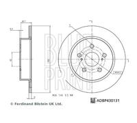 BLUE PRINT ADBP430131 Brake disc