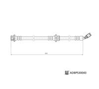 BLUE PRINT ADBP530043 Brake hose