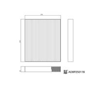 Blue Print Cabin Filter - ADBP250118 - OE Quality and Specification