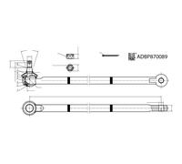BLUE PRINT ADBP870089 Steering drag link