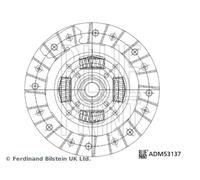 Blue Print Clutch Disc For Mazda 323 C 323 F 323 S 6 Mx-3