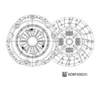 BLUE PRINT ADBP300231 Clutch kit