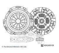 Blue Print Clutch Kit For Mitsubishi Smart Colt Colt Czc Forfour