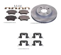 Blue Print Front Brake Vented Discs & Pads with Fitting Kit fits Ford Fiesta VI