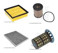 Blue Print Full Service Kit with Air, Oil, Fuel & Cabin Filters fits Fiat Punto
