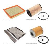 Blue Print Full Service Kit with Air, Oil, Fuel & Cabin Filters fits Saab 9-5
