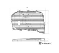 Blue Print Oil Pan With Oil Drain Plug Filter & Bolts/Screws ADBP210107