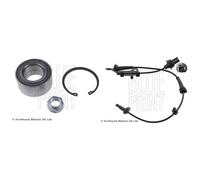 Blue Print Wheel Bearing Kit with Wheel Speed Sensor fits Honda Cr-Z 2010-2013