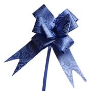 Blue Pull Bows Small Ribbon Bows for Crafts Gift Wrapping Gift Bows for Presents Hampers Wedding Bouquet Charms Ornament 30 Pack