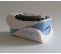 Blue Pulse Oximeter, heart rate monitor with instructions in french - taken the oxygen saturation (SPO2) and pulse rate