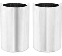 Blue Pure Filter Replacement for Blueair 411, 411+, 411 Auto Air Purifier | 2-IN-1 Efficient Particulate Activated Carbon 411 411+ 411Auto Blue Air Filter for Smoke, Pet Dander, Odors, Pollen, 2 Pack
