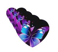 Blue Purple Butterfly Car Air Freshener Cards for Women Men 4 Pack Cute Car Accessories Long Lasting Scent Car Diffuser Hanging Auto Aromatherapy Tablets Car Fresheners Gifts