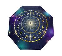 Blue Purple Constellation Umbrella Windproof Automatic Foldable Umbrells Auto Open Close for Men Women Kids