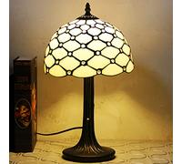 Blue Purple Dragonfly Lamp Lamp Stained Glass Lamp Vintage Table Lamp Reading Bedside Night Lamp Shade for Lover Girl Living Room Bedroom Study Office Nightstand,Gold