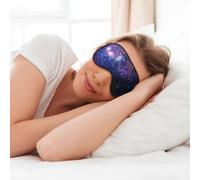 Blue & Purple Galaxy Print Soft Eye Mask for Sleep Mask Sleep Eye Mask for Women Men Sleeping Sleeping Travel