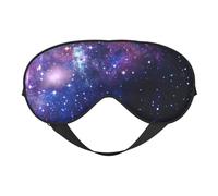 Blue & Purple Galaxy Print Versatile Eye Mask Full Coverage Sleep Aid Lightweight Breathable Travel Camping