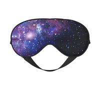 Blue & Purple Galaxy Printing Double-Sided Eye Mask,Blackout for Sleeping, Comfort Sleep Eye Mask for All-Occasion