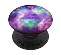 Blue Purple Nebula Cellphone Holder Button Pop Out Back Knob PopSockets PopGrip: Swappable Grip for Phones & Tablets