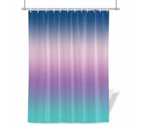 Blue Purple Shower Curtain for Bathroom, Pink Teal Gradient Waterproof Cloth Fabric Bathroom Accessories Set with 12 Rust Proof Plastic Hooks, 72” x 84”