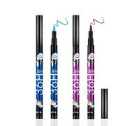 Blue Purple Waterproof Liquid Eyeliner Pen Set - Smudge-Proof Long-Lasting Formula for Precise Application and Defined Eye Makeup with Quick-Dry Technology, High Pigmentation and Durability