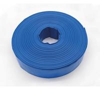 Blue PVC Layflat Discharge Hose - 76mm / 3" ID - 10 Metre Length