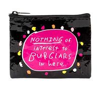 Blue Q Coin Purse, Burglars, Made Out of 95% Recycled Materials, 3 by 4 Inches (QA593)
