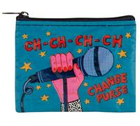 Blue Q Coin Purse - Cute Coin Pouch for Men and Women, Small Wallet Keychain Organizer, Zipper Bag for Coins, Gift Cards & Earbuds, Mini Card Holder, Compact Zip Wallet, 3"h x 4"w