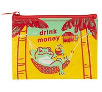 Blue Q Coin Purse - Cute Coin Pouch for Men and Women, Small Wallet Keychain Organizer, Zipper Bag for Coins, Gift Cards & Earbuds, Mini Card Holder, Compact Zip Wallet, 3"h x 4"w