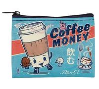 Blue Q Coin Purse, Made from 95% Recycled Material, Coffee Money, Coffee Money
