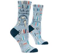 Blue Q Fuck Off, Im Reading Crew Sock, Women 5-10, multicolour