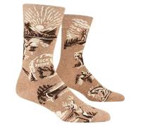 Blue Q Funny and Original Men's Socks with Phrases, Funny Dress Socks, A Fun Gift for Dad, Husband or Boys, Unique and Original Design with Many Personality, Size