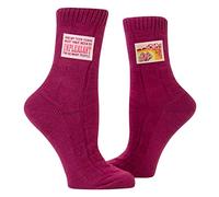 Blue Q Funny Crew Socks With Wise-Crackin' Tags. Thick Organic Cotton, Unisex, Two Sizes, My Teenage Years, S-M