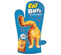 Blue Q Funny Oven Mitt ~ Cat Butt. Super-Insulated Quilting, Comfy Natural-Fitting Shape, 100% Cotton.