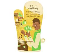 Blue Q Funny Oven Mitt ~ I'll Fry Anything. Super-Insulated Quilting, Comfy, Natural-Fitting Shape, 100% Cotton.