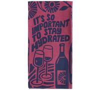 Blue Q Funny Woven Dish Towel ~ It's So Important to Stay Hydrated. 100% Cotton, Soft, Super-Absorbent