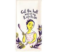 Blue Q Get The Hell Out Dish Towel, Multicoloured, large