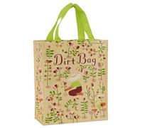 Blue Q Handy Tote - Reusable lunch sack, gift bag, sturdy, easy-to-clean, 95% recycled, 10" x 8.5" x 4.5"., Dirt Bag, 10h x 8.5w x 4.5d inches, Tote